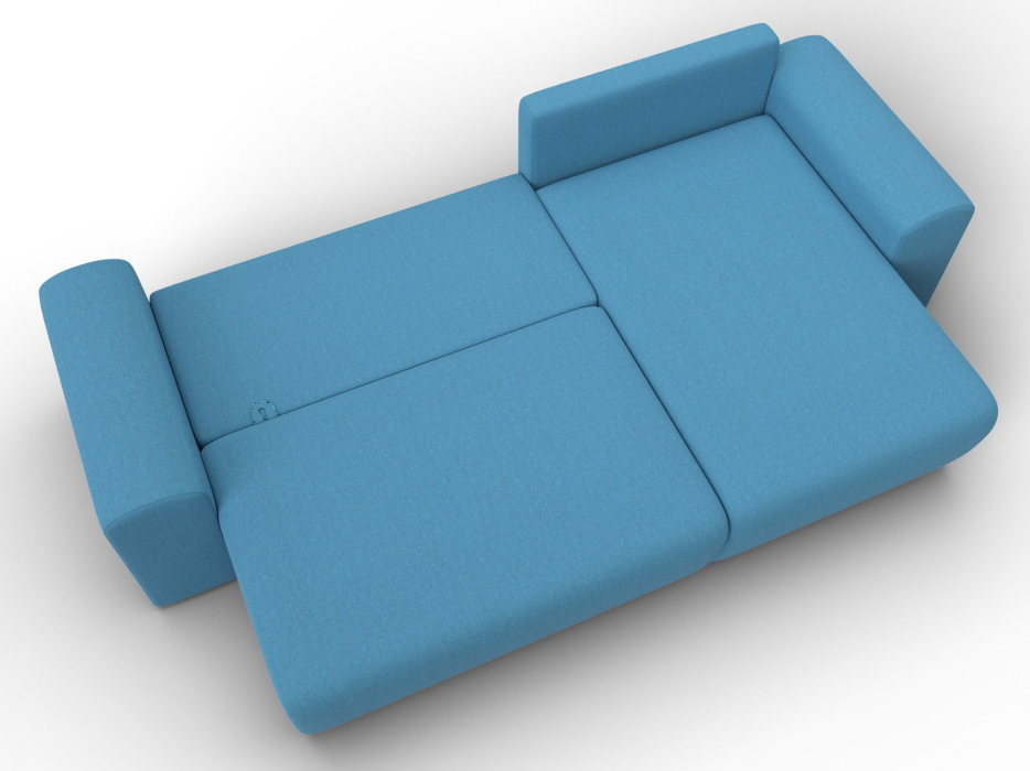 Диваны угловые в гостиную, Диван угловой Лига-099 угол универсальный, рогожка Амур