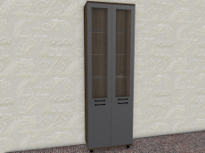 Шкафы двухстворчатые, Модульная система Грейс Шкаф ШК-5036  Гикори Джексон Темный