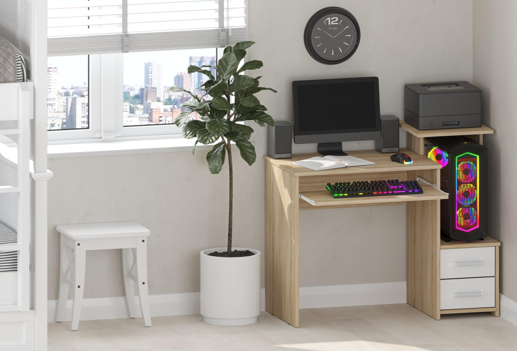 Прямые компьютерные столы, Компьютерный стол Джаз-24 правый