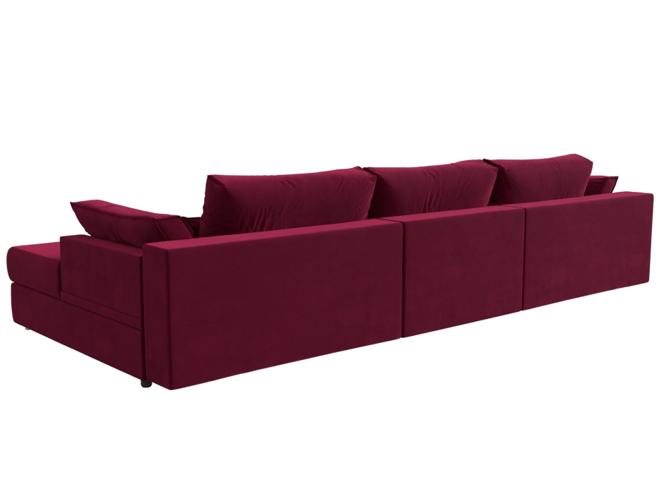 Диваны угловые в гостиную, Угловой диван Пекин Long угол правый, НПБ, микровельвет