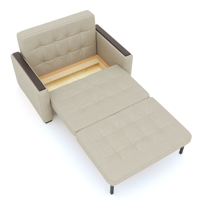 Диваны с ящиком для белья, Диван- кровать Этро Вуд, рогожка, 100