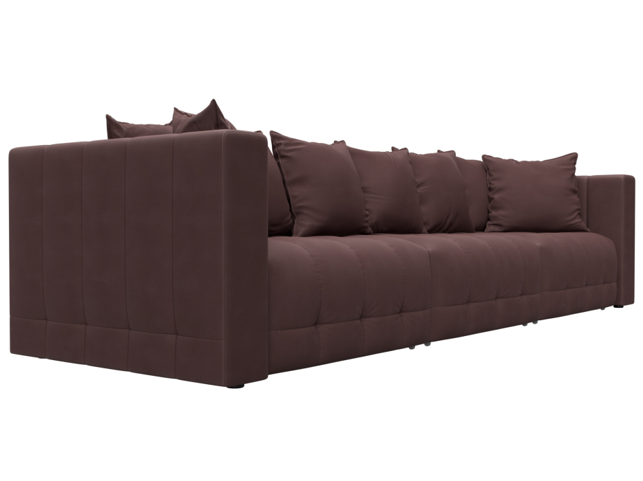 Дизайнерские диваны для гостиной, Диван прямой Лига-052 НПБ Лонг, замша JOLY