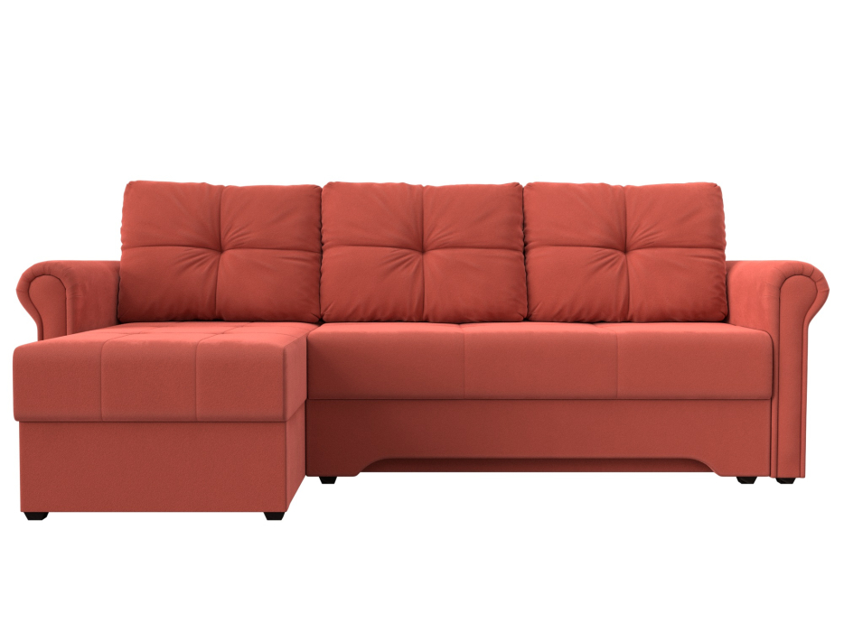Диваны угловые в гостиную, Угловой диван Леон левый угол, микровельвет