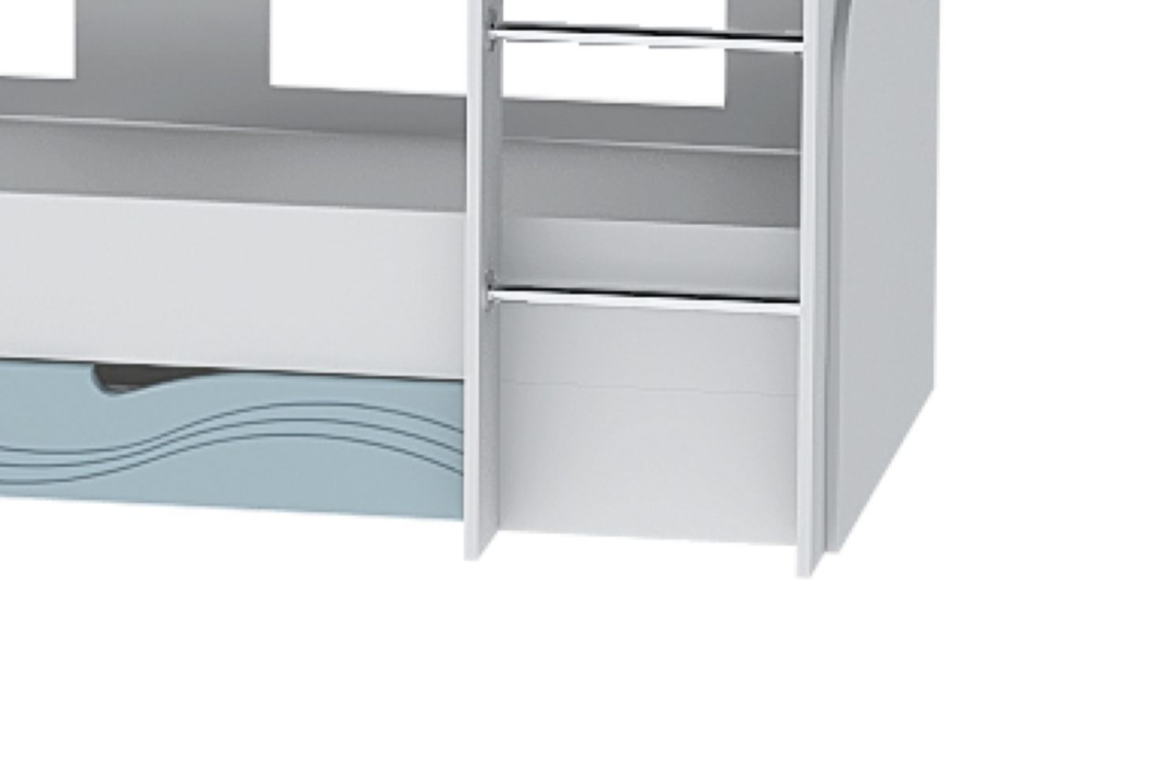 Детские кровати, Кровать 5 МДФ Бриз Волна