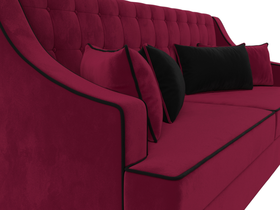 Дизайнерские диваны для гостиной, Прямой диван Марк, микровельвет