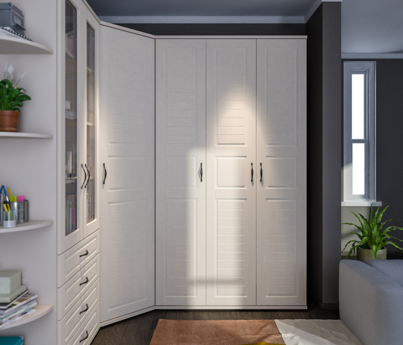 Шкафы распашные, Сити СБ-2942 Шкаф 3-х дверный с фасадами МДФ