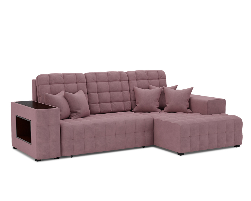 Диваны угловые в гостиную, Диван Мадрид Правый угол (Велюр)