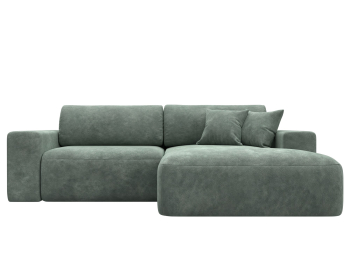 Диван угловой Лига-036 НПБ Классик правый угол, велюр BRUT 