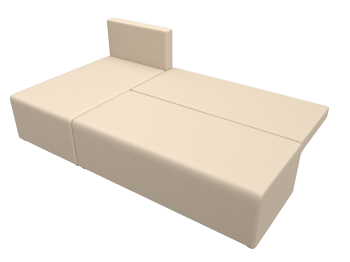 Угловой диван Поло левый угол, экокожа