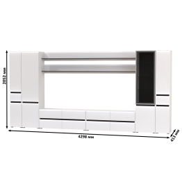 Сидней мебель для гостиной корпусная комплектация № 120