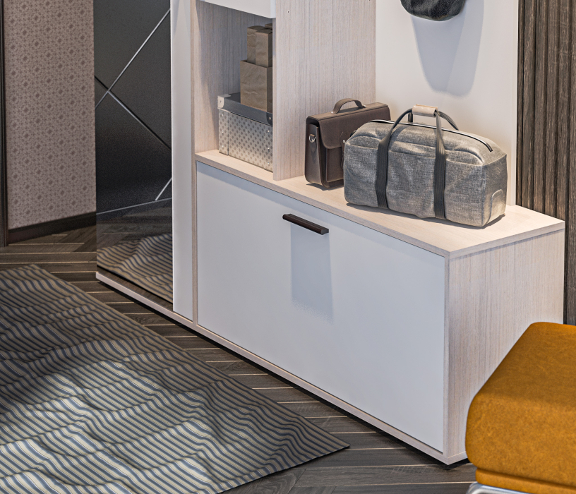 Прихожие, Прихожая Саша СБ-2739 Авиньон/Белый