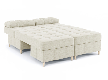 Диван-кровать угловой Оливер Люкс 2 еврокнижка-трансформер, рогожка