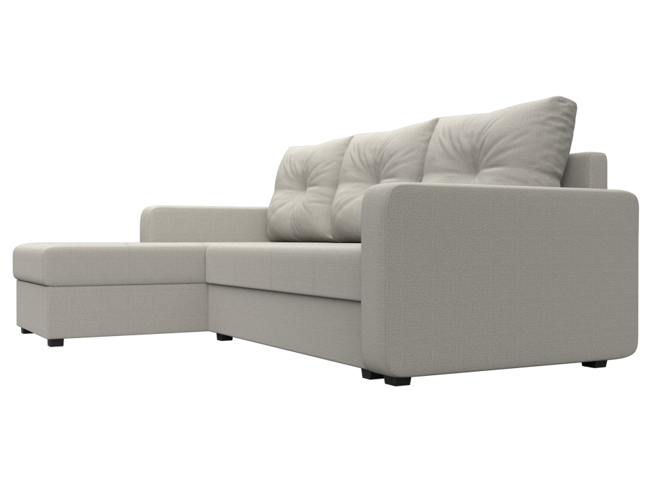 Диваны угловые в гостиную, Диван угловой Ливерпуль Лайт левый угол, рогожка Амур