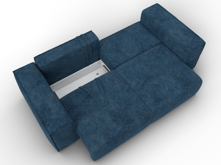 Диваны еврокнижки, Диван прямой Лига-058 НПБ, велюр BRUT