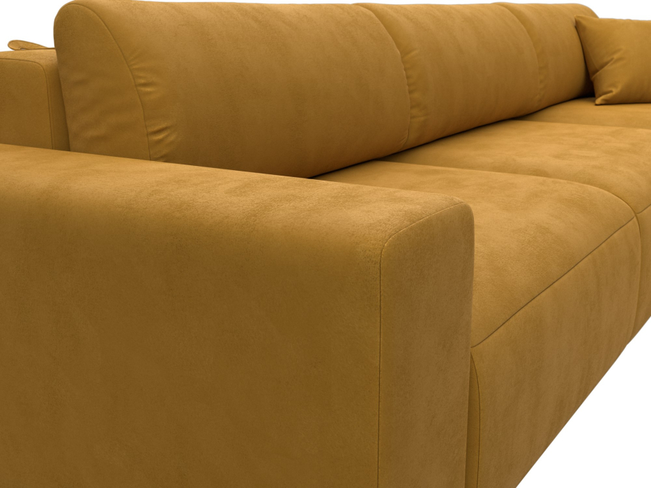 Диваны еврокнижки, Диван угловой Лига-036 НПБ Классик Лонг правый угол, велюр BRUT