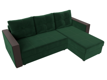 Угловой диван Валенсия Лайт правый угол, велюр