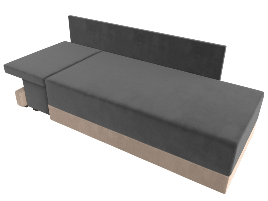 Кушетка диван, Кушетка Никас левая, велюр