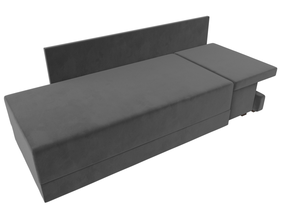 Кушетка диван, Кушетка Никас правая, велюр