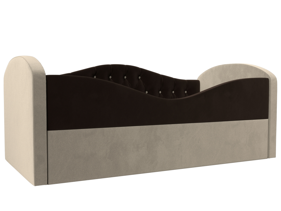 Кровати одноярусные, Детская кровать Сказка Люкс, микровельвет