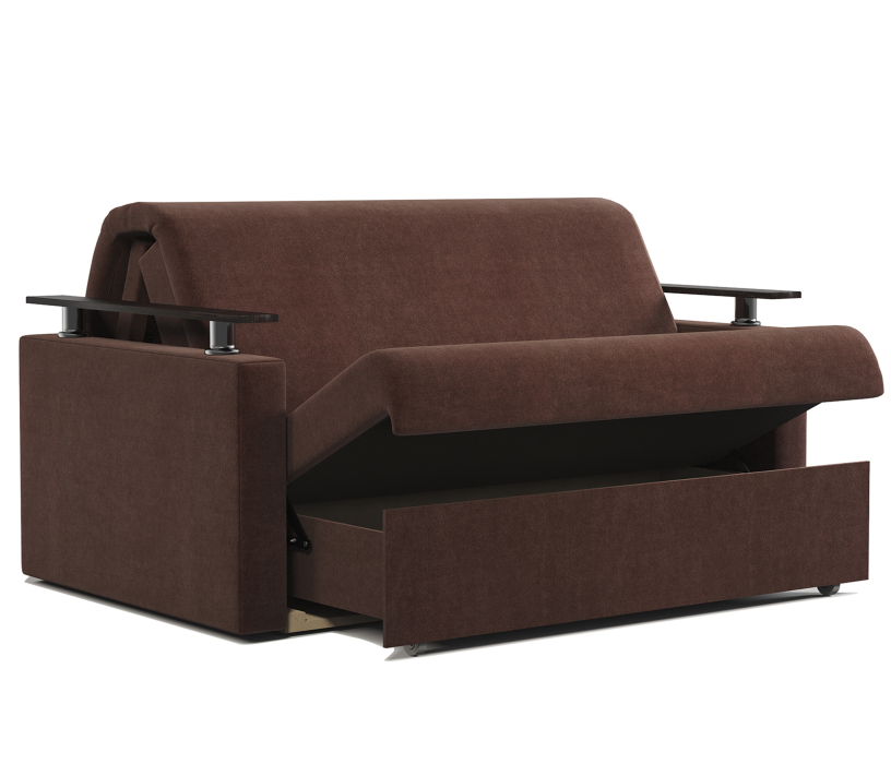 Диваны с ящиком для белья, Диван-кровать Шарм 120, Велюр