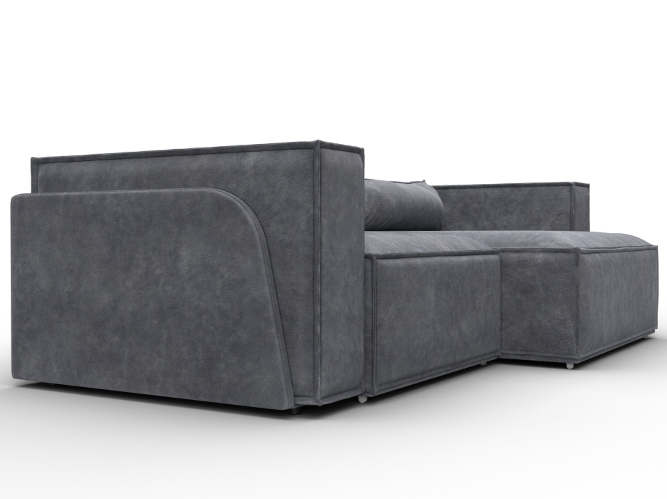 Диваны угловые в гостиную, Диван угловой Лига-061 угол правый, велюр BRUT