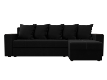 Диван угловой Дубай Лайт, микровельвет, правый угол