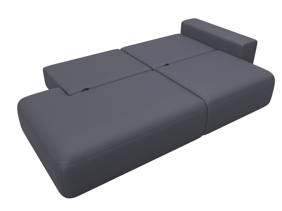 Диваны еврокнижки, Диван прямой Лига-036 НПБ Модерн подлокотник справа, экокожа GRIFON