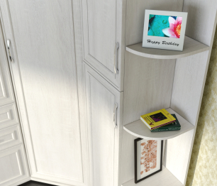 Шкаф торцевой Флоренция СБ-2392