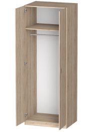 Распашной шкаф Лайф для одежды 80*60*215	Дуб сонома