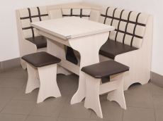 Кухонные уголки, Кухонный уголок Стиль 19Л (со столом СТ3) Дуб млечный