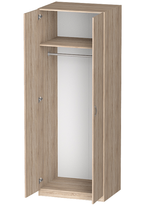 Для одежды, Распашной шкаф Лайф для одежды 80*60*215	Дуб сонома