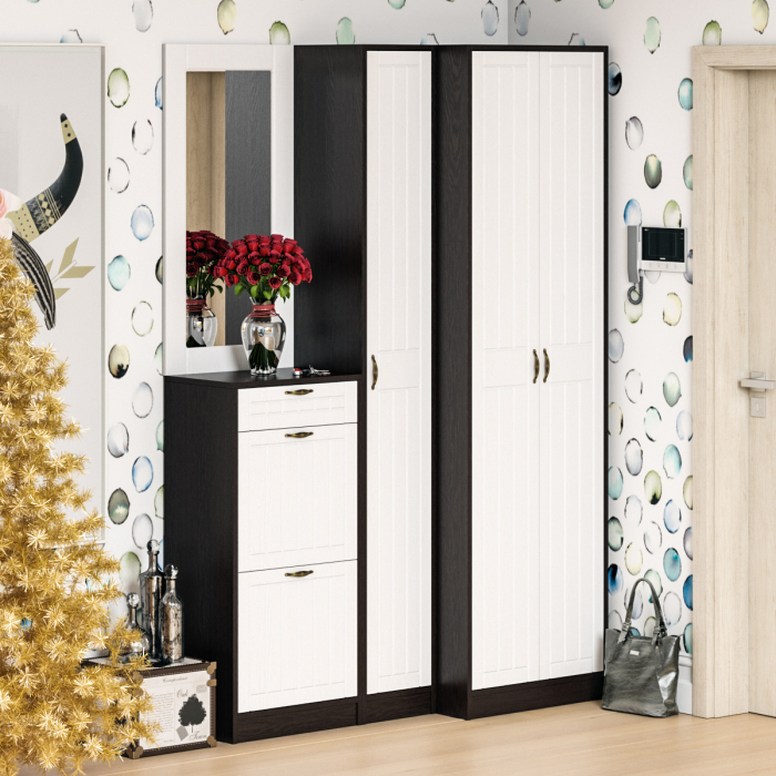 Обувницы, Обувница высокая с ящиком П-6 МДФ фрезеровка прованс