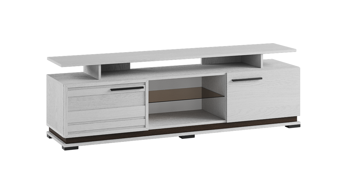 Стенки для гостиной, Гостиная Модена. Комплект 2, ясень анкор светлый