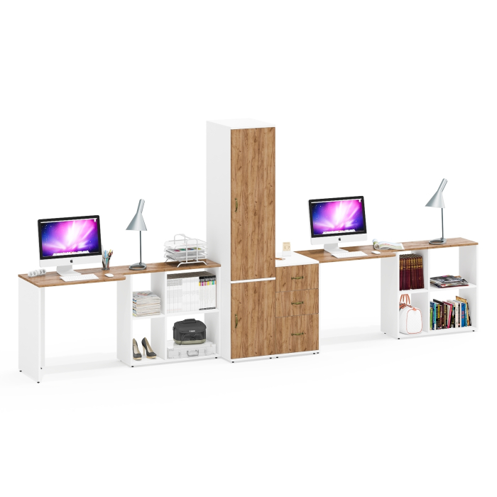 Домашние кабинеты, Уголок для работы дома для двоих Лидер-8 № 23