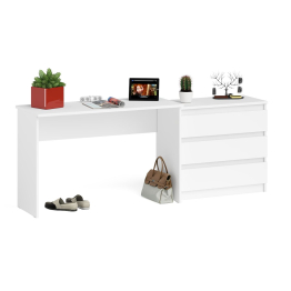 Стол письменный 1200 с комодом МК800 на три ящика