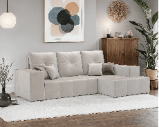 Диваны угловые в гостиную, Диван угловой Монреаль Правый угол (Бархат)