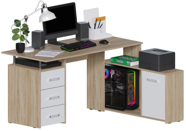 Компьютерный стол КС-14 Крафт правый