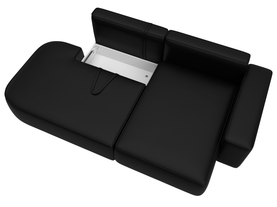 Диваны угловые в гостиную, Диван угловой Лига-065 угол правый, экокожа GRIFON