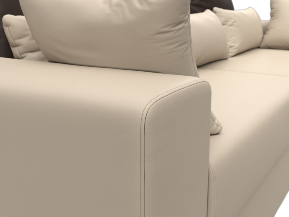 Диваны выкатные, Диван прямой Майами, экокожа