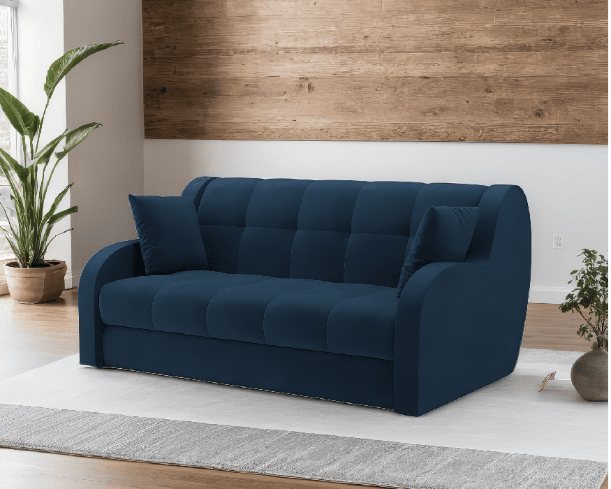 Диваны на металлокаркасе, Диван прямой аккордеон Барон (Велюр)