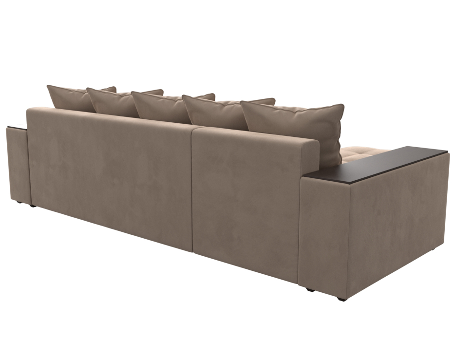 Диваны угловые в гостиную, Угловой диван Дубай, велюр, левый угол