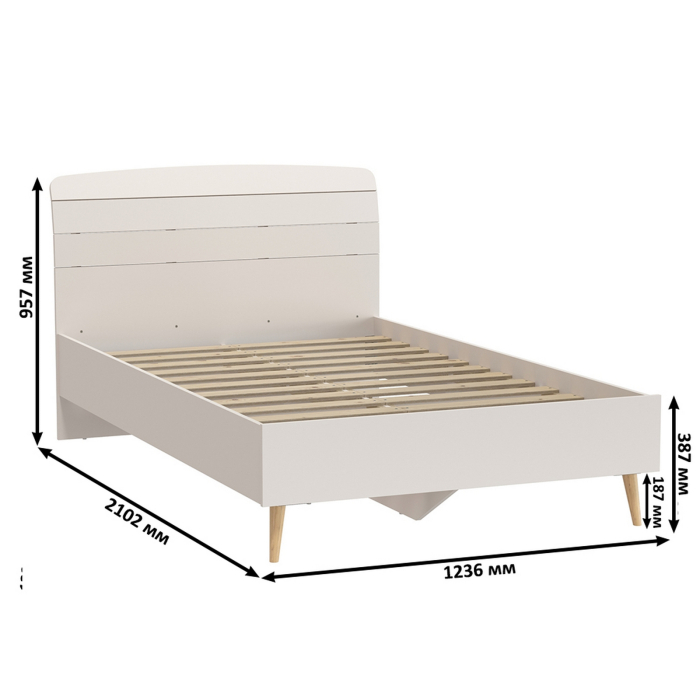 Спальные гарнитуры, Спальня Афина Сп10 - 4-х дверный шкаф-комод с кроватью 1200 и трюмо с зеркалом