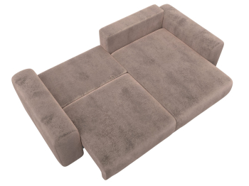 Диван угловой Лига-056 НПБ угол универсальный, велюр TOWER