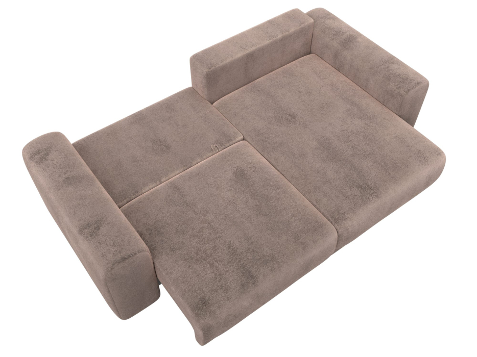 Диваны угловые в гостиную, Диван угловой Лига-056 НПБ угол универсальный, велюр TOWER