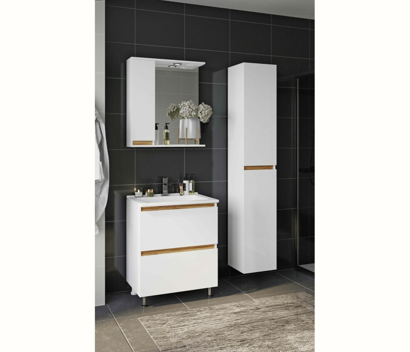 Зеркала, Зеркало-шкаф Francesca Avanti  Венеция Bianco 60 белый левый