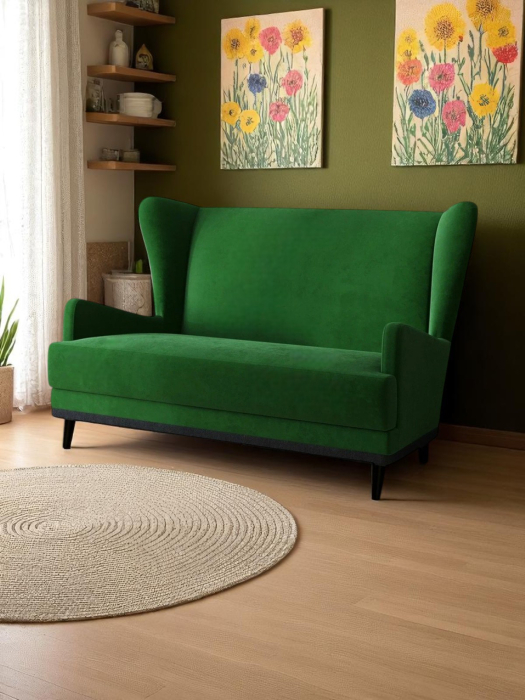 Дизайнерские диваны для гостиной, Диван прямой Вегас, велюр