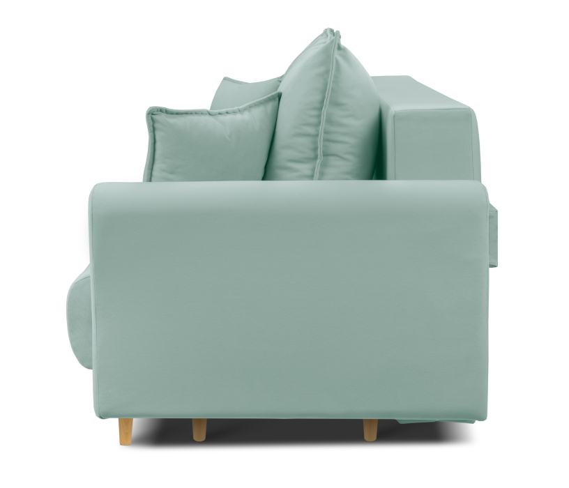 Диваны еврокнижки, Диван кровать прямой со спальным местом "Мия", микровелюр