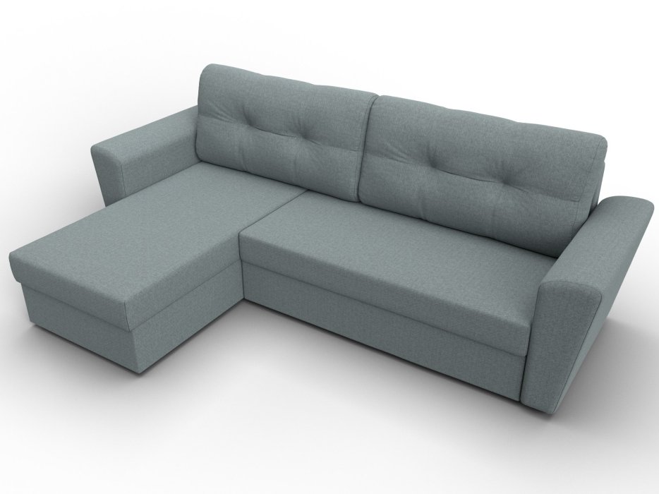 Диваны угловые в гостиную, Угловой диван Амстердам Лайт левый угол, рогожка Амур