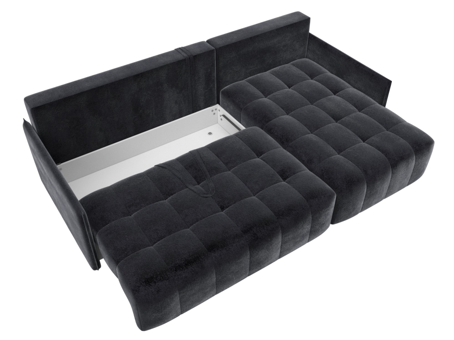 Диваны угловые в гостиную, Диван угловой Лига-054 НПБ угол универсальный, велюр TOWER