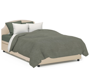 Кровать тахта Шарм 100 с подъемным механизмом, шенилл/экокожа